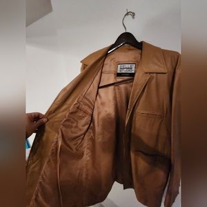 Wilson's Leather pelle studio tan / brown leather jacket